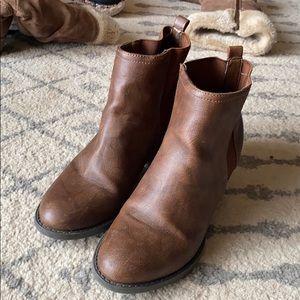 Brown booties